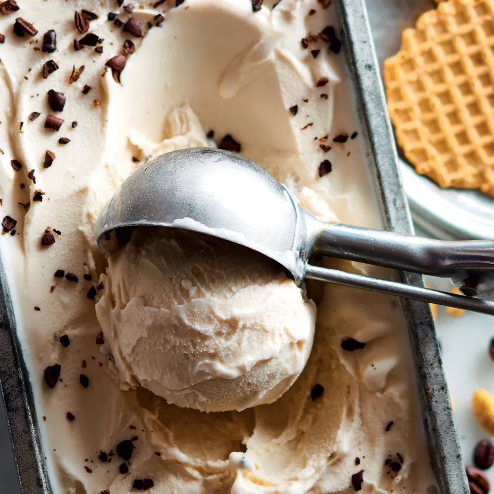 GELATO AL CAFFELATTE E CARDAMOMO