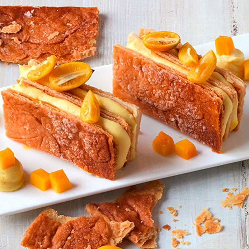 millefoglie con crema al mango